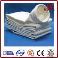 Acrylic needle felt water repellent dust filter bag in cement application